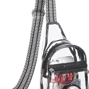 Clear Bag for Stadium Events Clear Purses for Women Stadium Crossbody Fanny Pack